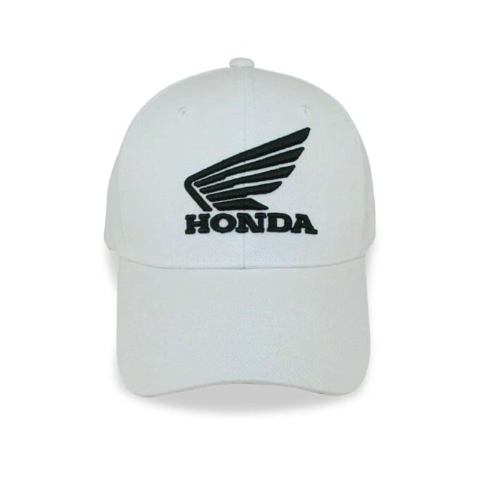 HONDA Racing Wings of goddess F1 Cap Baseball Hat Cool Embroidered Logo Adjustable White Sports Snapback