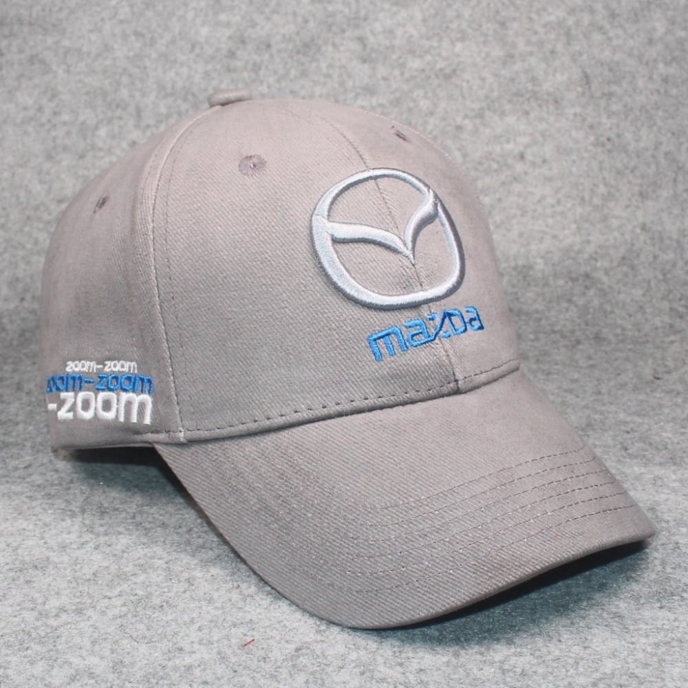 Mazda Cap Gray Zoom Zoom Speed Performance Accessories Hat - WEAR
