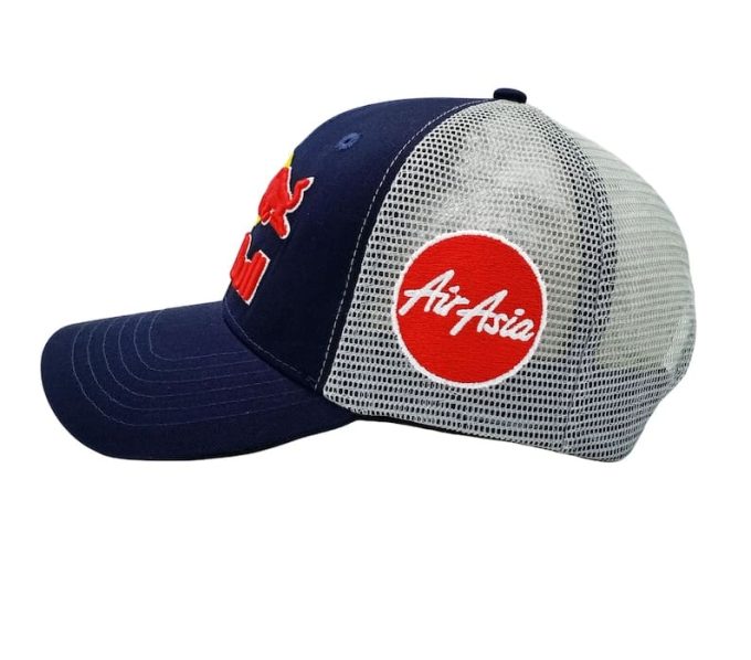 Breathable Mesh Red Bull Racing Team Cap Air Asia