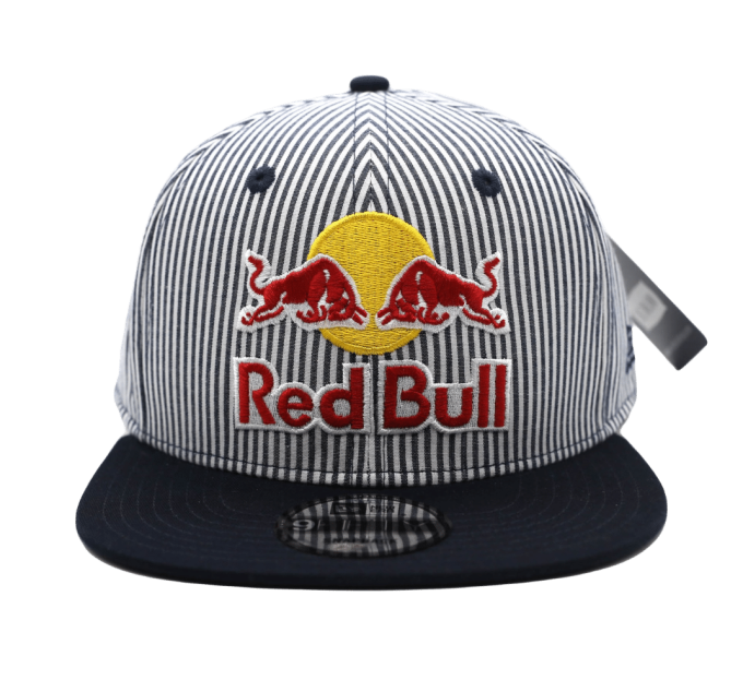 Red Bull Cap Navy Blue Striped