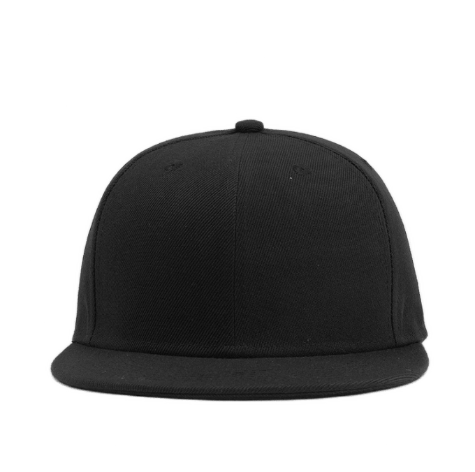 Big Head Hat Flat Brim Black