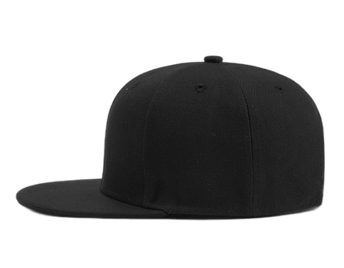 Big Head Hat Flat Brim Black