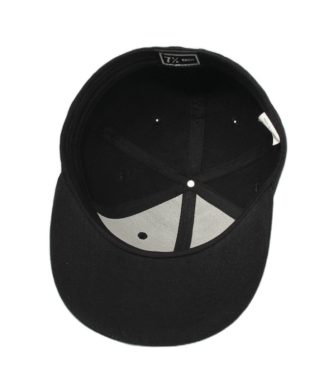 Big Head Hat Flat Brim Black