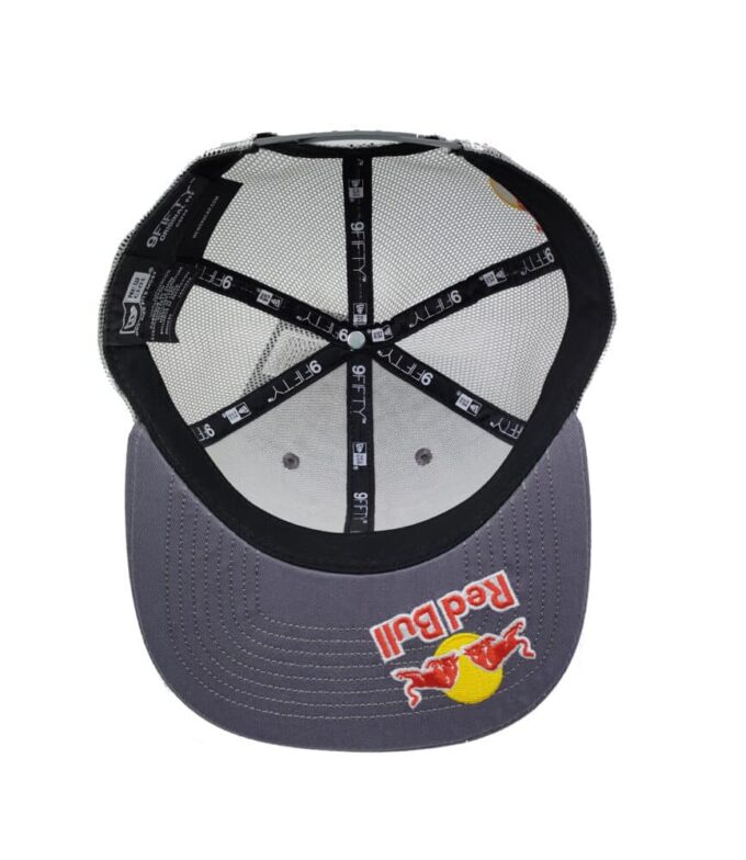 red bull cap flat brim mesh breathable hat