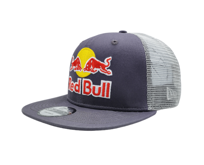 red bull cap flat brim mesh breathable hat