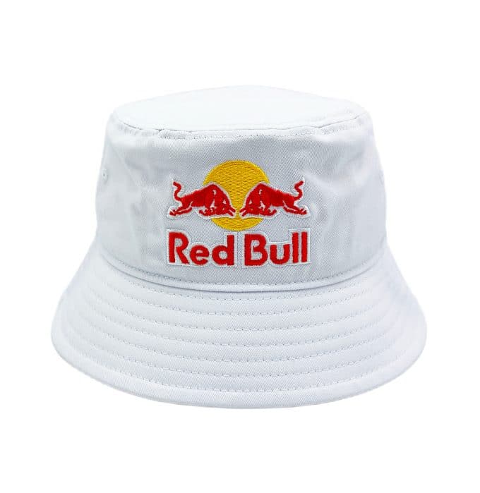Red bull bucket hat white new era