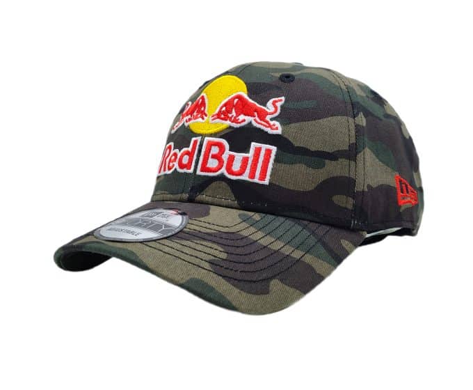 Red bull cap new era camouflage hat