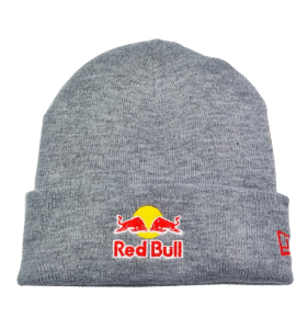 Red-bull-beanie-hat-gray-grey