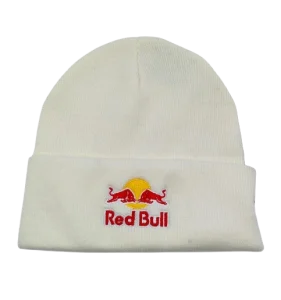 New era red bull beanie cream