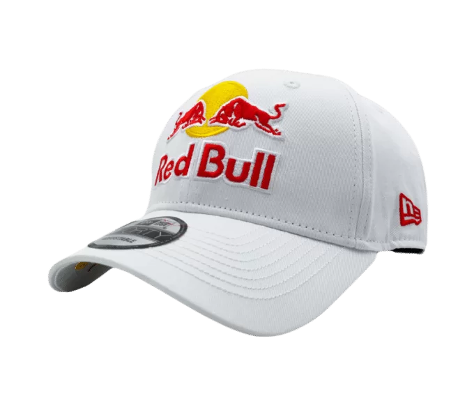 white red bull cap