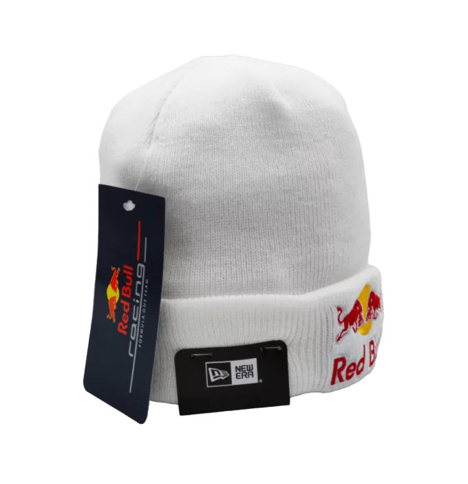 Red bull white beanie knitted hat