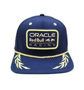 oracle red bull laurel leaf racing cap flat brim new era hat