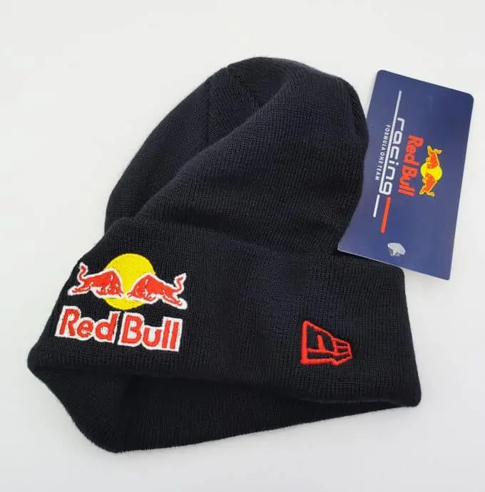 Black red bull Beanie hat new era