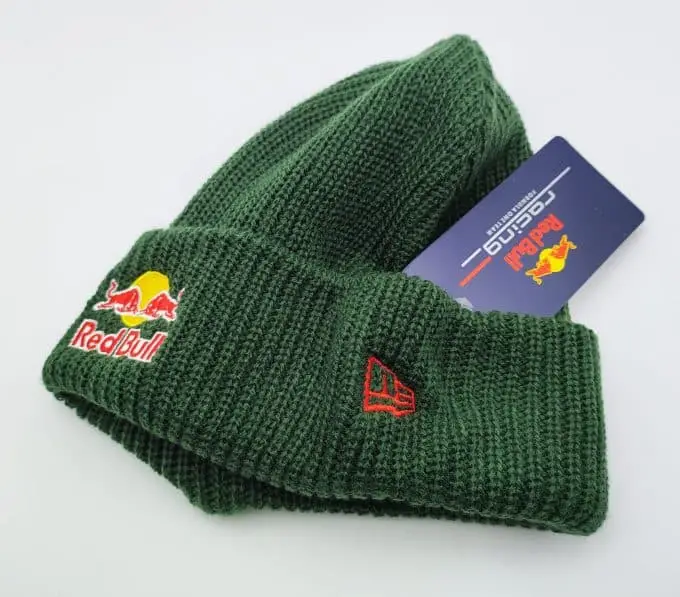 Red bull knitted beanie hat