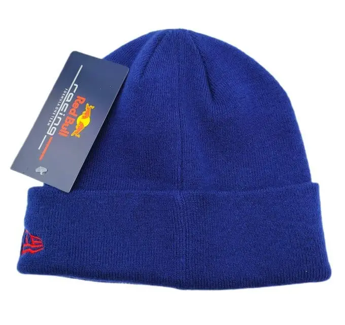 New era red bull beanie hat navy blue